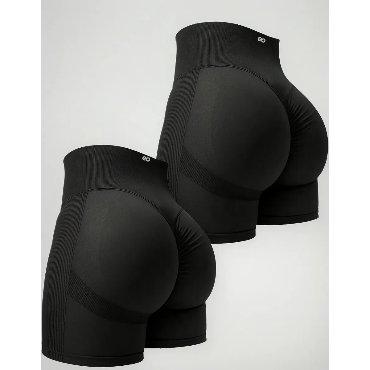 Foto 3 | Shorts De Licras Deportivos Leggings Mujer 2pcs  Talla: S/m Eo Safe Imports Esi-20968 Negro