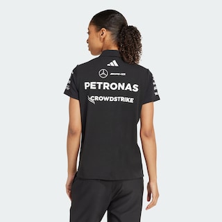 Foto 4 | Playera Polo Negra Mercedes - Amg Petronas Formula One Team Adidas Negro Mujer