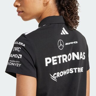 Foto 6 | Playera Polo Negra Mercedes - Amg Petronas Formula One Team Adidas Negro Mujer