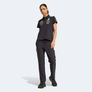 Foto 8 | Playera Polo Negra Mercedes - Amg Petronas Formula One Team Adidas Negro Mujer