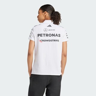 Foto 2 | Playera Polo Mercedes - Amg Petronas Formula One Team White Adidas Blanco Mujer