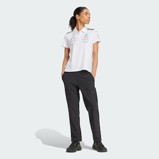 Foto 4 | Playera Polo Mercedes - Amg Petronas Formula One Team White Adidas Blanco Mujer