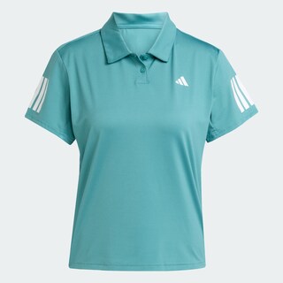Foto 3 | Playera Polo De Tenis Club Climacool 3 Franjas Adidas Turquesa Mujer