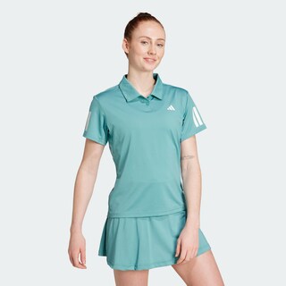Foto 5 | Playera Polo De Tenis Club Climacool 3 Franjas Adidas Turquesa Mujer