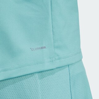 Foto 6 | Playera Polo De Tenis Club Climacool 3 Franjas Adidas Turquesa Mujer