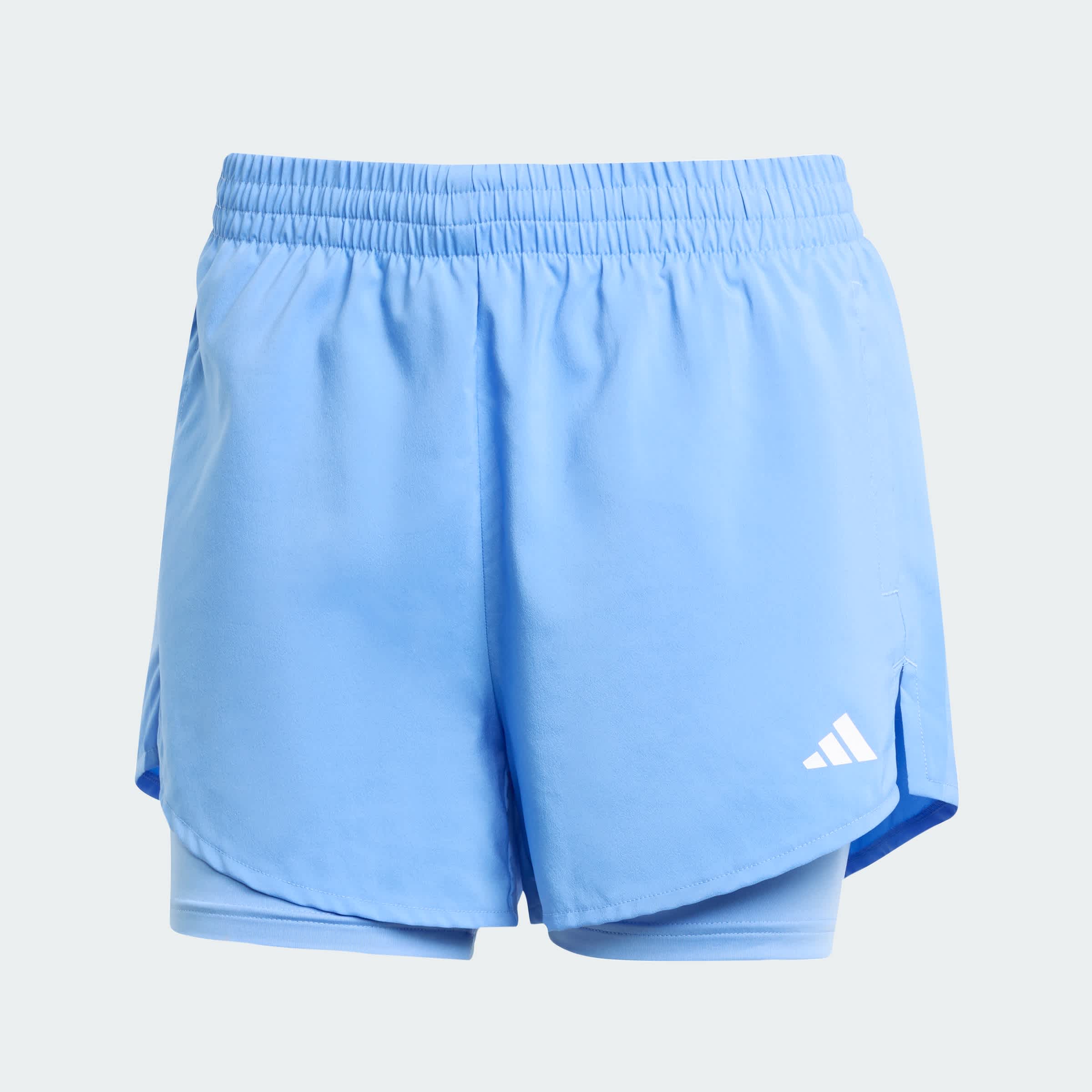 Foto 4 pulgar | Shorts Aeroready 2 En 1 Adidas Azul Mujer