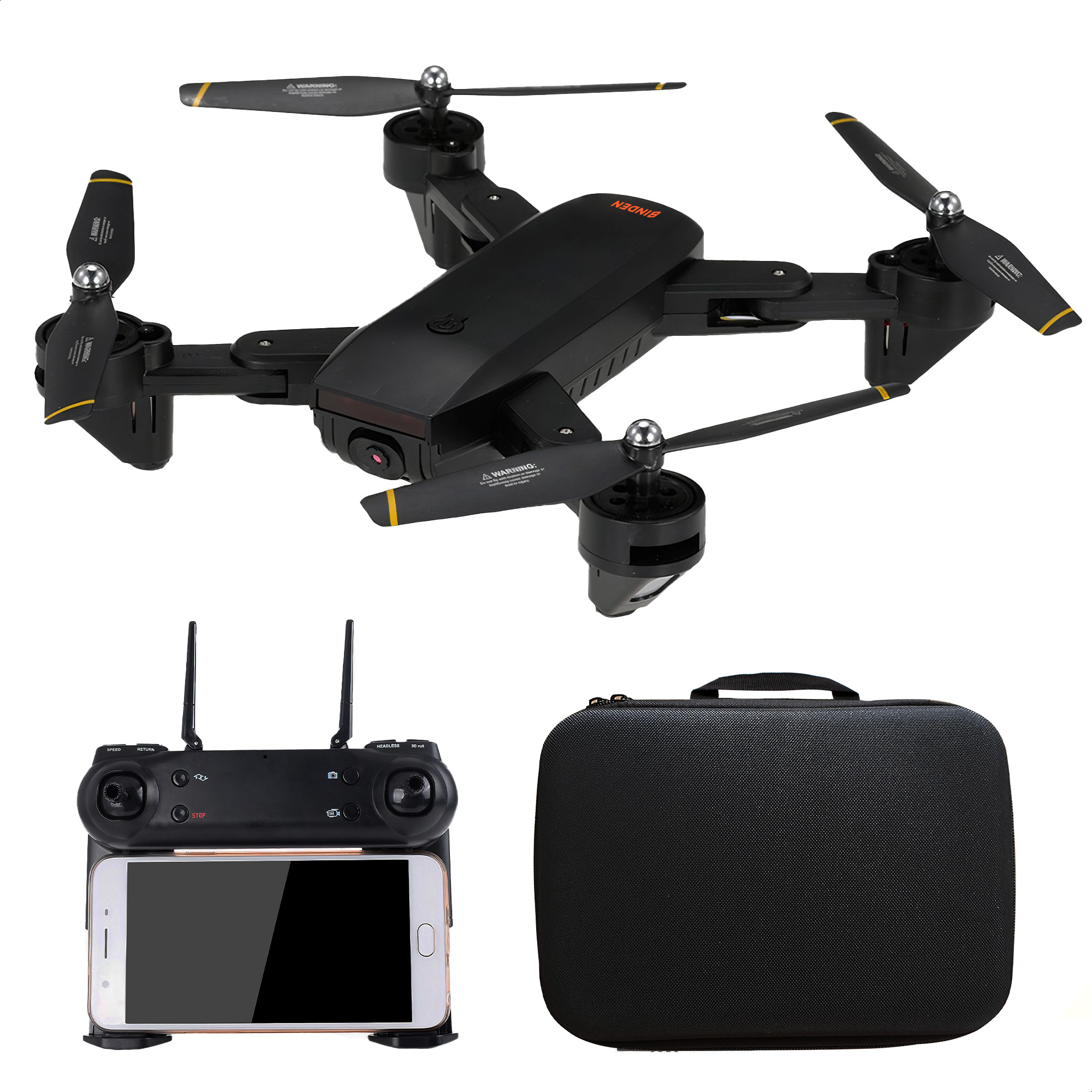 Foto 1 | Drone Recreativo Binden Dm107s Nueva Generación Cámara HD color Negro