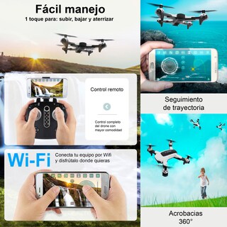 Foto 3 | Drone VAK 1811 Cámara 4K Wifi control App 4 ejes alcance 100m estabilizador color Negro