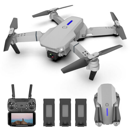 Foto 3 pulgar | Venta Internacional - Drone Rc 4k Hd con Doble Cámara y  3 Baterías