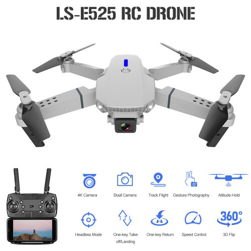 Foto 5 pulgar | Venta Internacional - Drone Rc 4k Hd con Doble Cámara y  3 Baterías