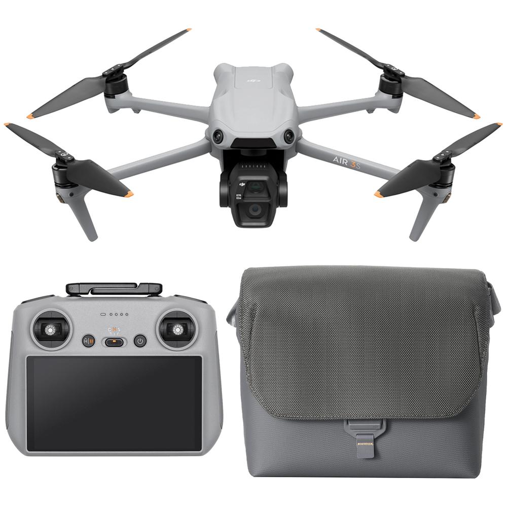 Drone Dji Air 3s Fly More Combo (dji Rc 2) 3 Baterias 4k/60fps Distancia 32km 45min Vuelo