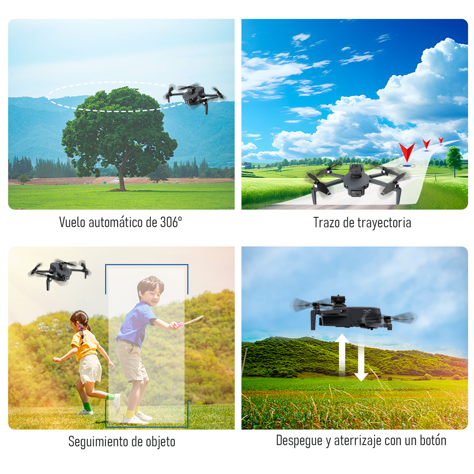 Foto 4 | Drone Vak W7  Gps Wifi Control Con Pantalla Cámara