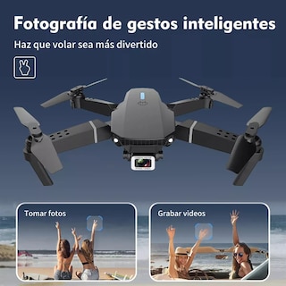 Foto 4 | Drone Con Dual Camara 4k Kimhi Mini Drone Portatil Plegable Alta Definicion Control Remoto Via App 2.4ghz Giro 3