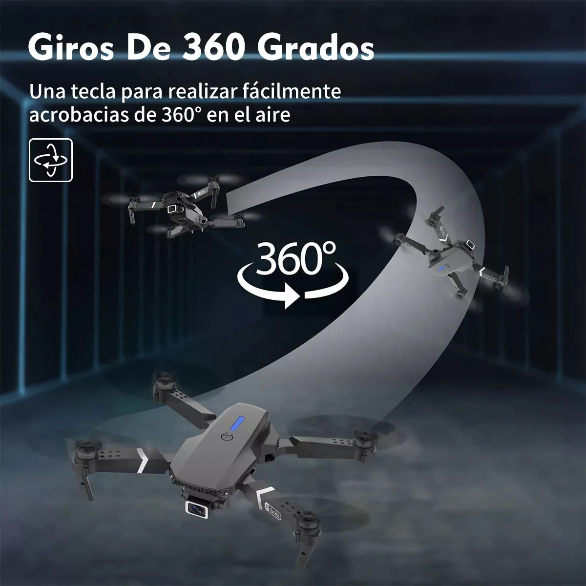 Foto 6 pulgar | Drone Con Dual Camara 4k Kimhi Mini Drone Portatil Plegable Alta Definicion Control Remoto Via App 2.4ghz Giro 3