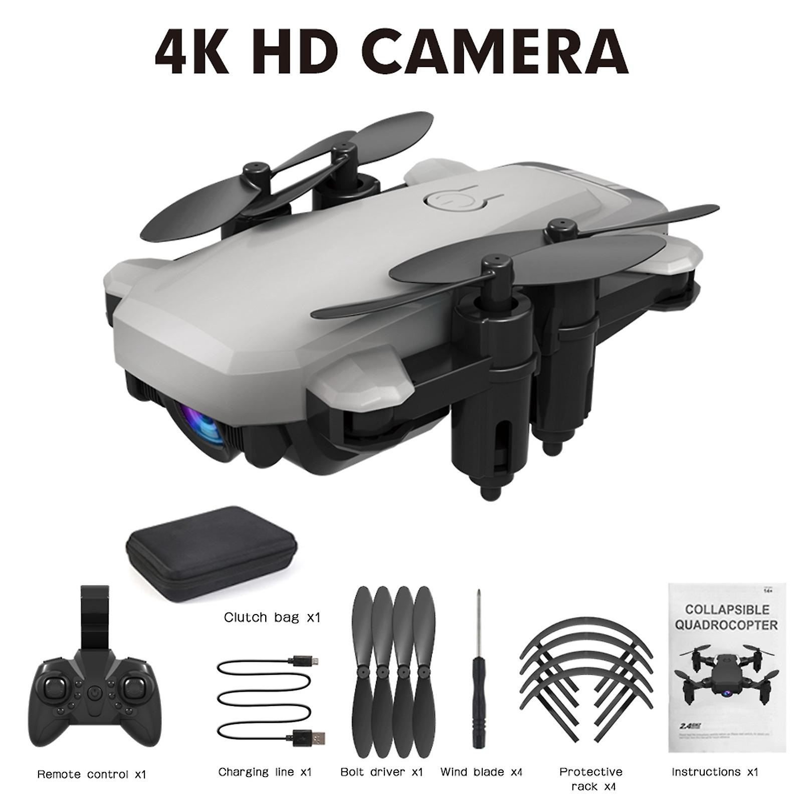 Foto 3 pulgar | Mini Drone Huoguo 4k Hd Fpv - Cámara Con Mando A Distancia, Color Gris - Venta Internacional.