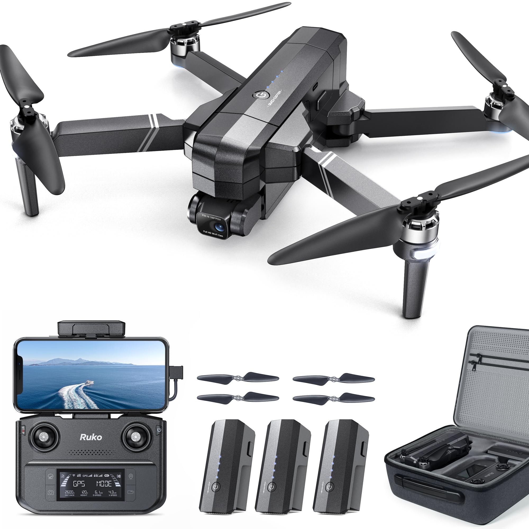 Foto 1 | Drone Ruko F11gim2 Con Cámara 4k, Cardán, 96 Minutos De Tiempo De Vuelo - Venta Internacional.