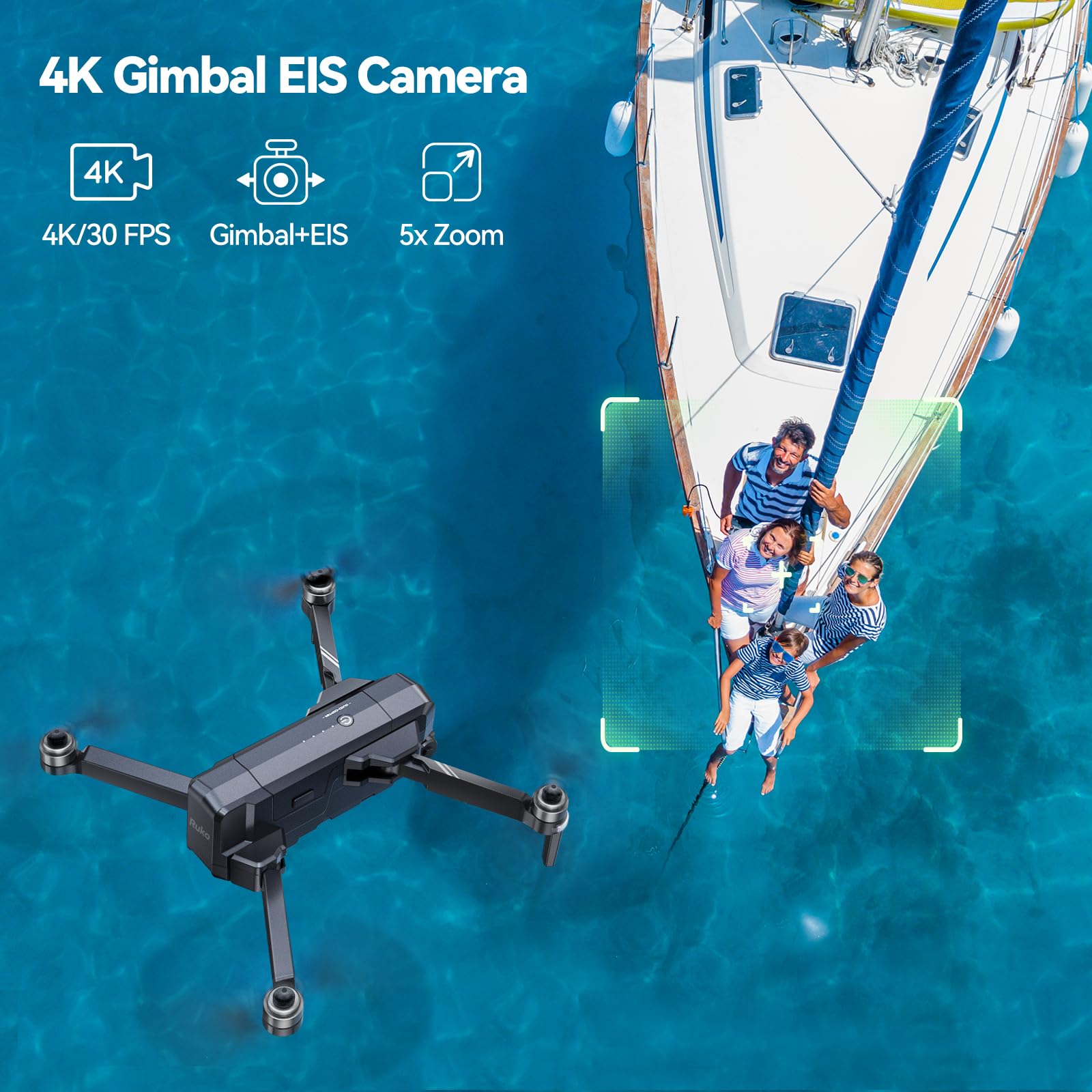 Foto 5 pulgar | Drone Ruko F11gim2 Con Cámara 4k, Cardán, 96 Minutos De Tiempo De Vuelo - Venta Internacional.