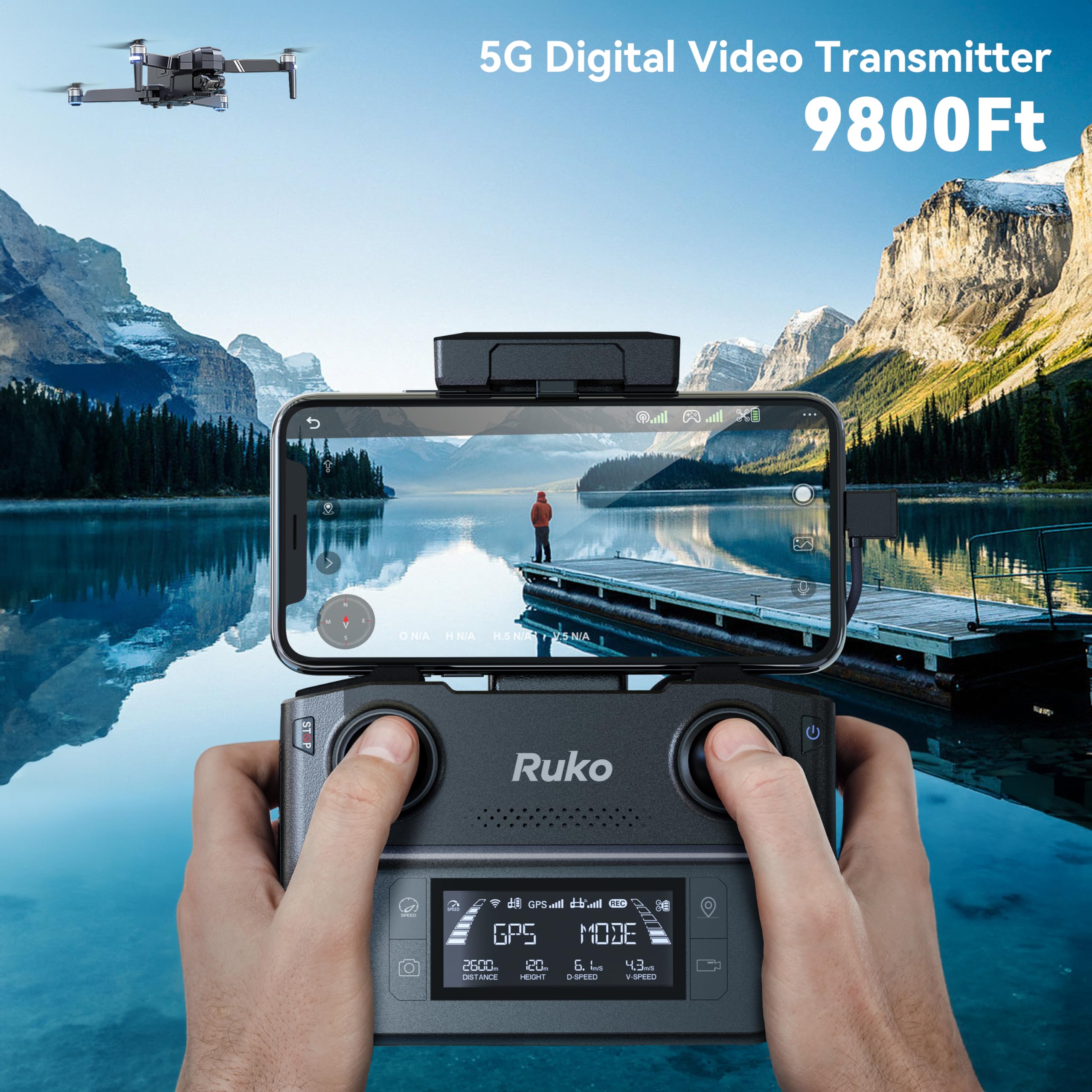 Foto 5 | Drone Ruko F11gim2 Con Cámara 4k, Cardán, 96 Minutos De Tiempo De Vuelo - Venta Internacional.