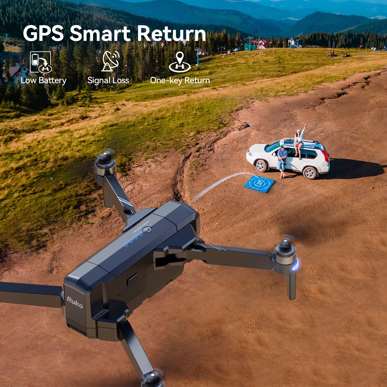 Foto 8 pulgar | Drone Ruko F11gim2 Con Cámara 4k, Cardán, 96 Minutos De Tiempo De Vuelo - Venta Internacional.