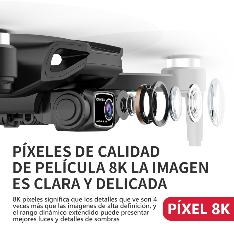 Foto 5 pulgar | Drone Axnen L900 Pro Se Con Cámara 8k Gps 5ghz 2 Baterías