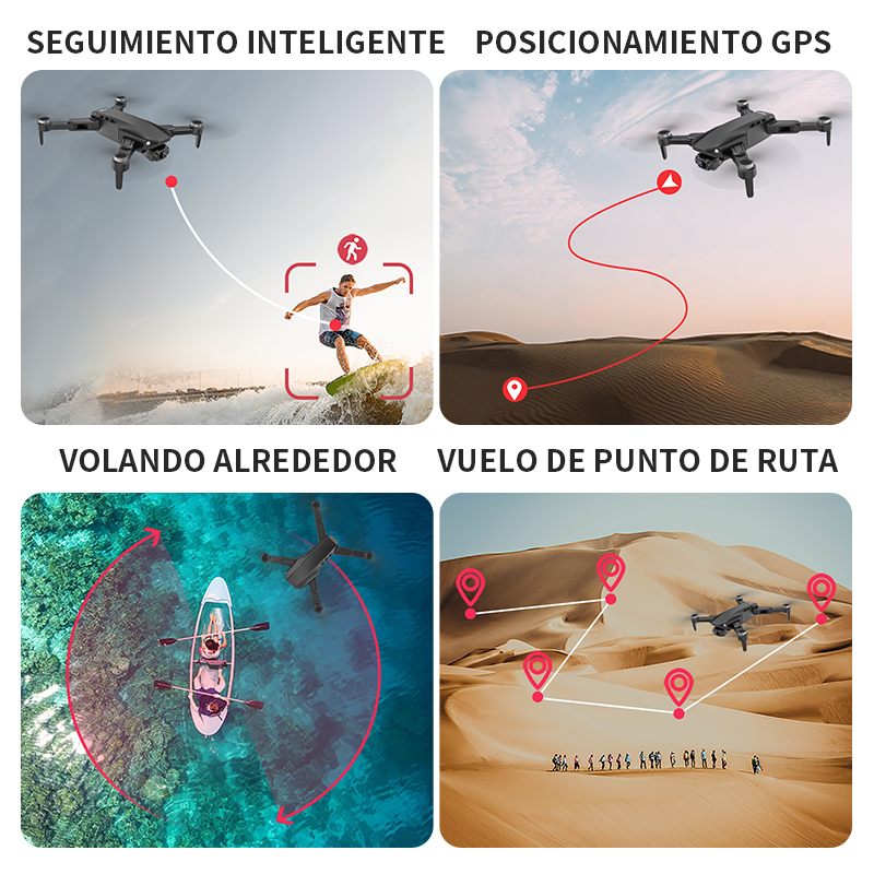 Foto 9 pulgar | Drone Axnen L900 Pro Se Con Cámara 8k Gps 5ghz 2 Baterías