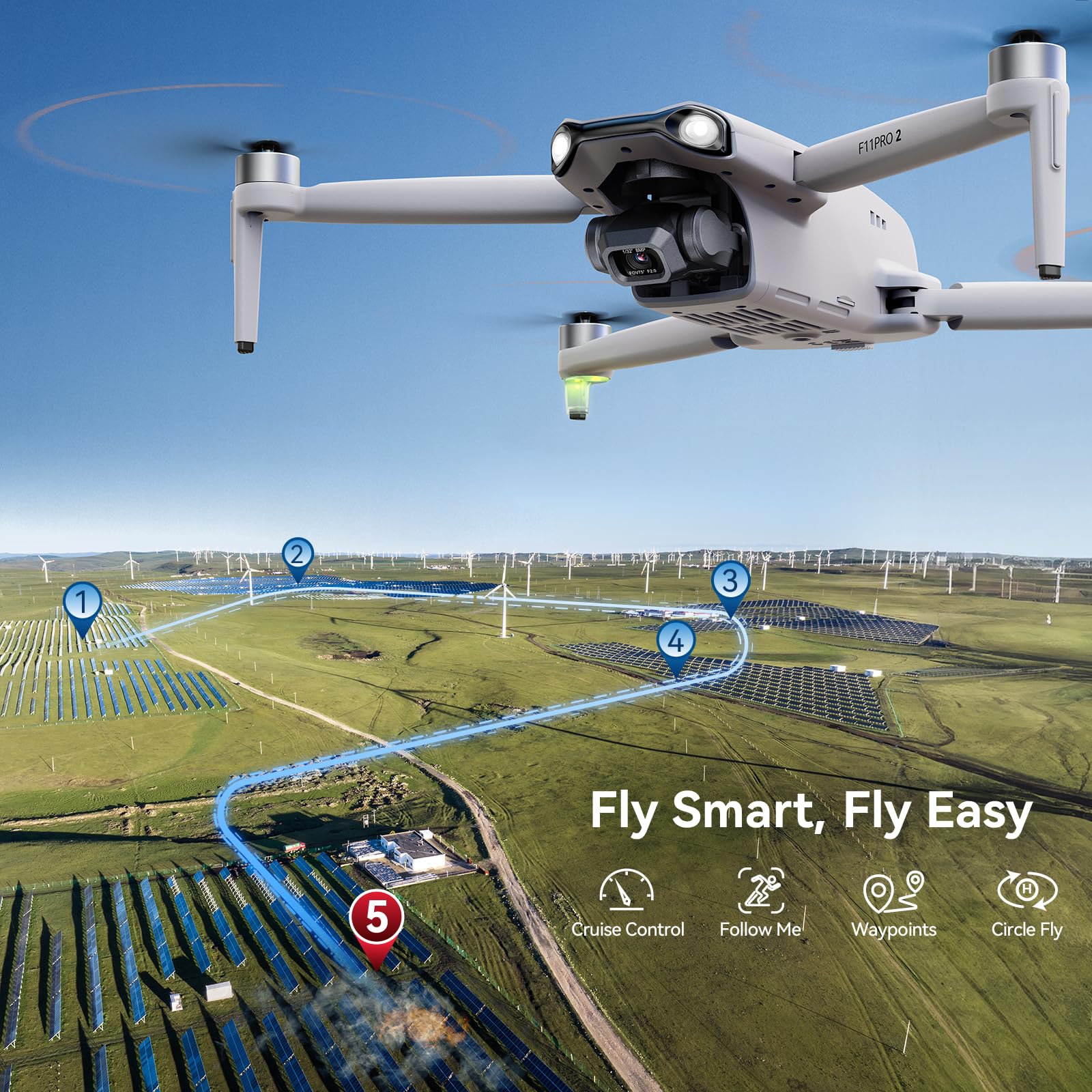 Foto 6 | Drone Ruko F11pro 2 Con Cámara 6k, Vídeo 4k/30 Fps De 70 Minutos - Venta Internacional.