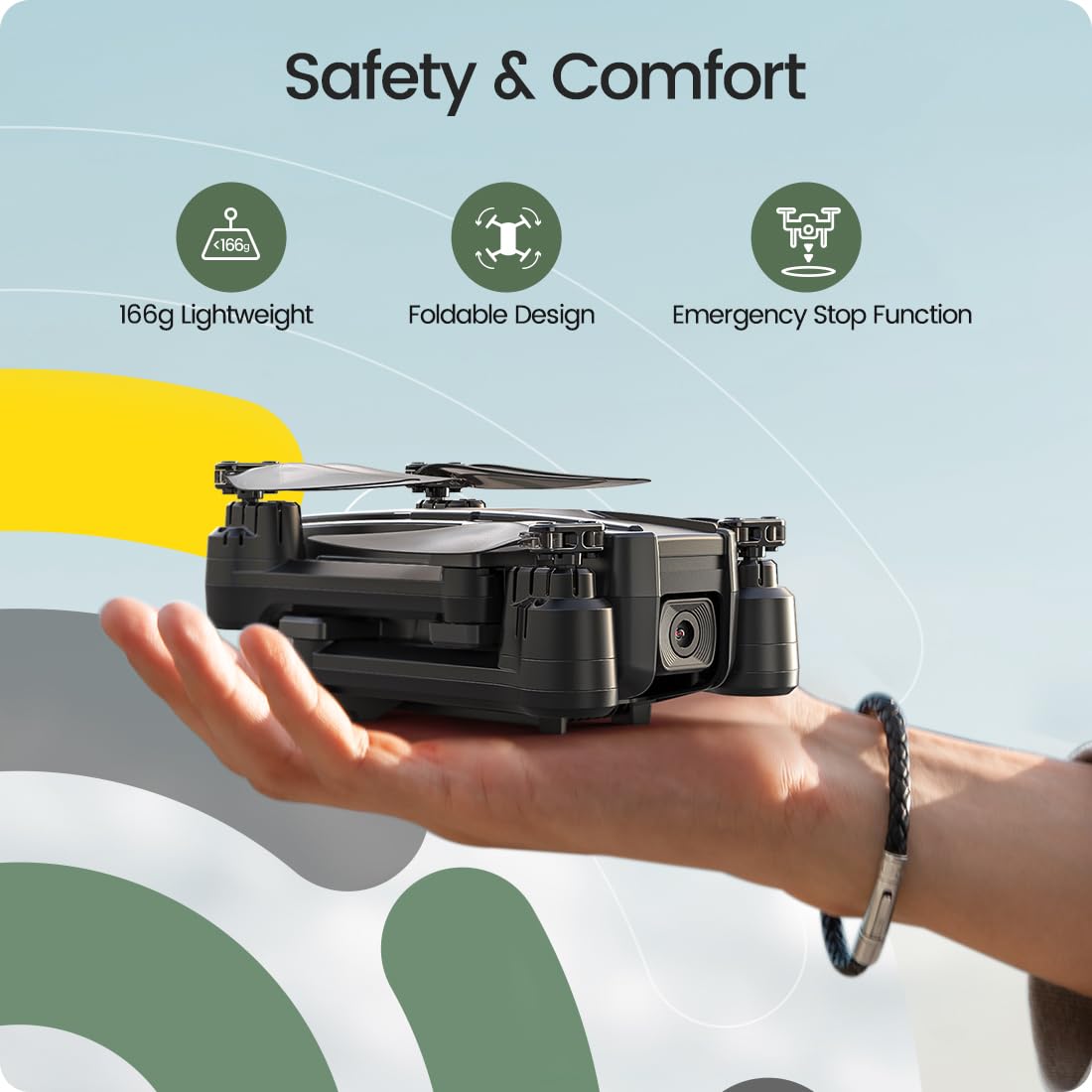 Foto 7 pulgar | Drone Fpv Plegable Holy Stone Hs440 Con Cámara Wifi 1080p - Venta Internacional.
