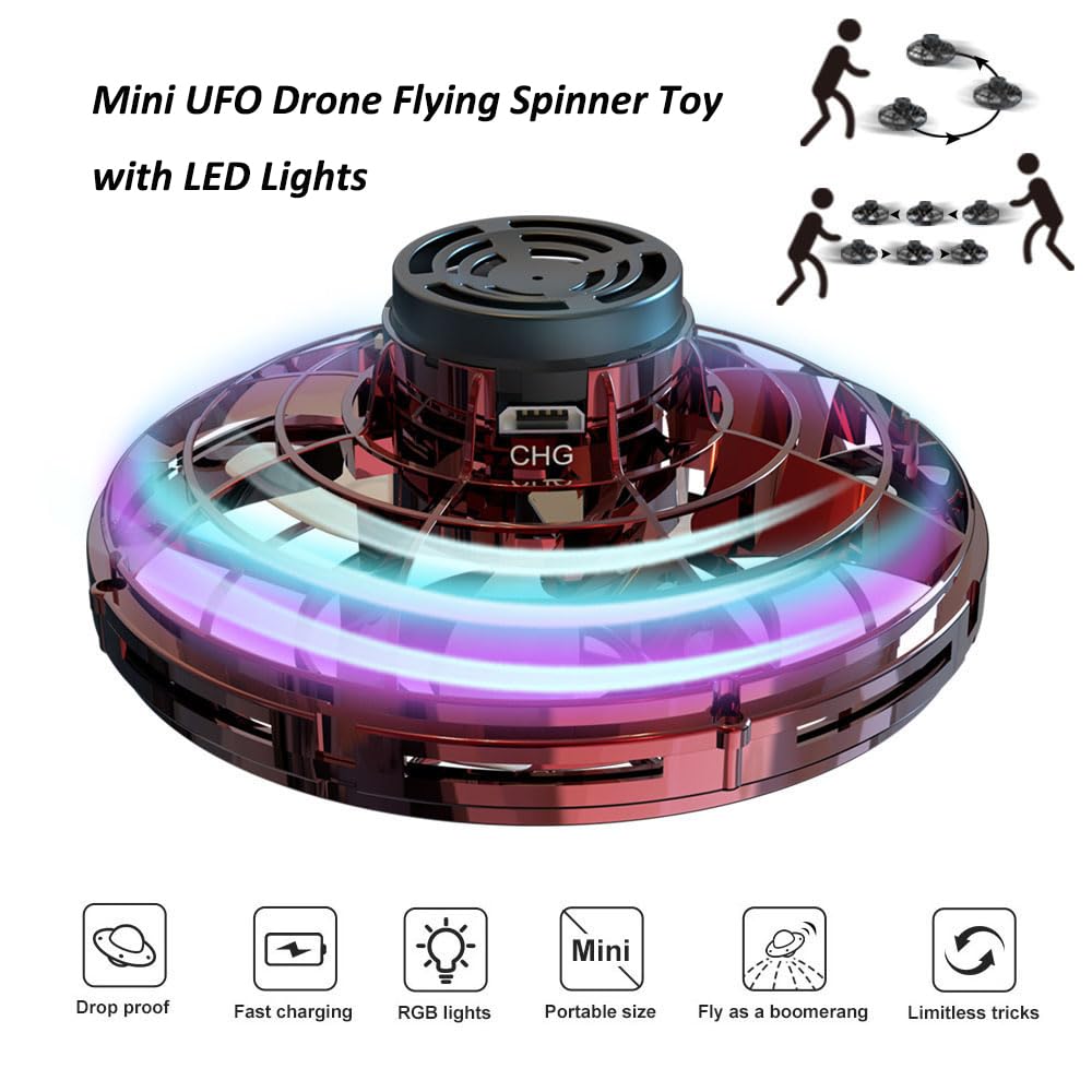 Foto 3 pulgar | Mini Dron Ovni Flying Spinner Goolrc Para Niños Y Adultos - Venta Internacional.