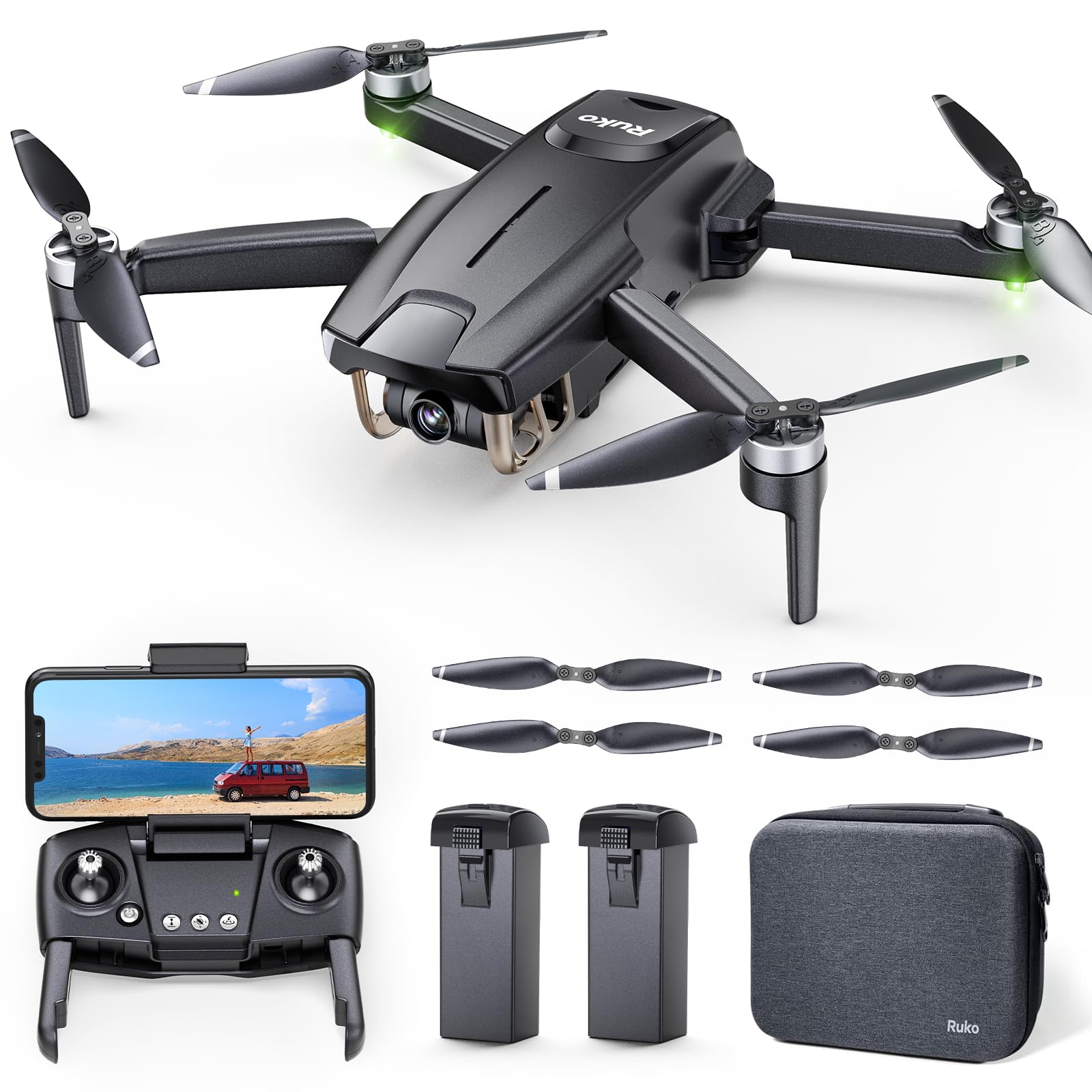 Foto 2 pulgar | Drone Ruko F11mini Con Cámara 4k, 245 G, 60 Minutos De Vuelo 2 Baterías - Venta Internacional.
