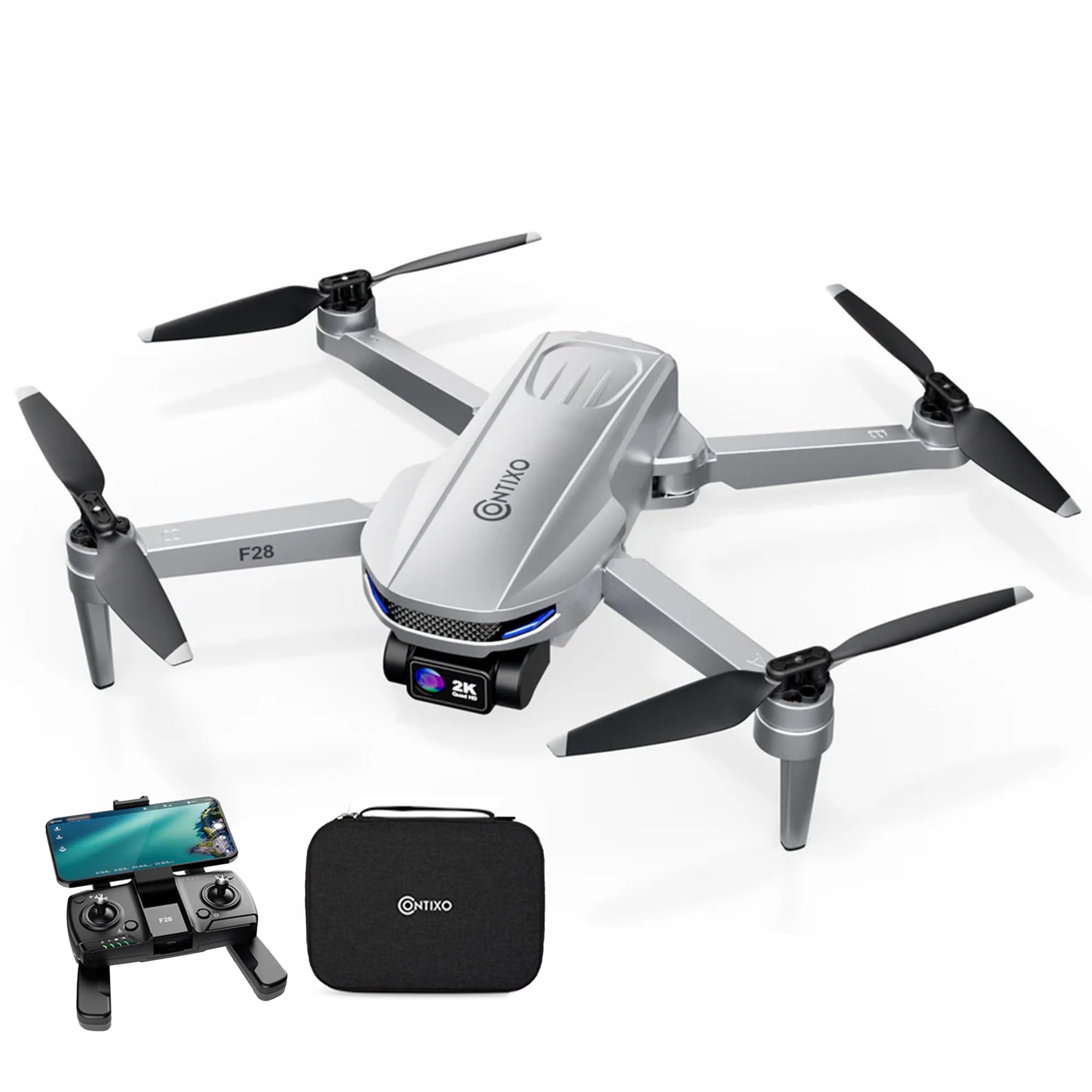 Foto 1 | Cámara Drone Contixo F28 2k, Plegable, Fhd, Control Gps, 46 Minutos - Venta Internacional.
