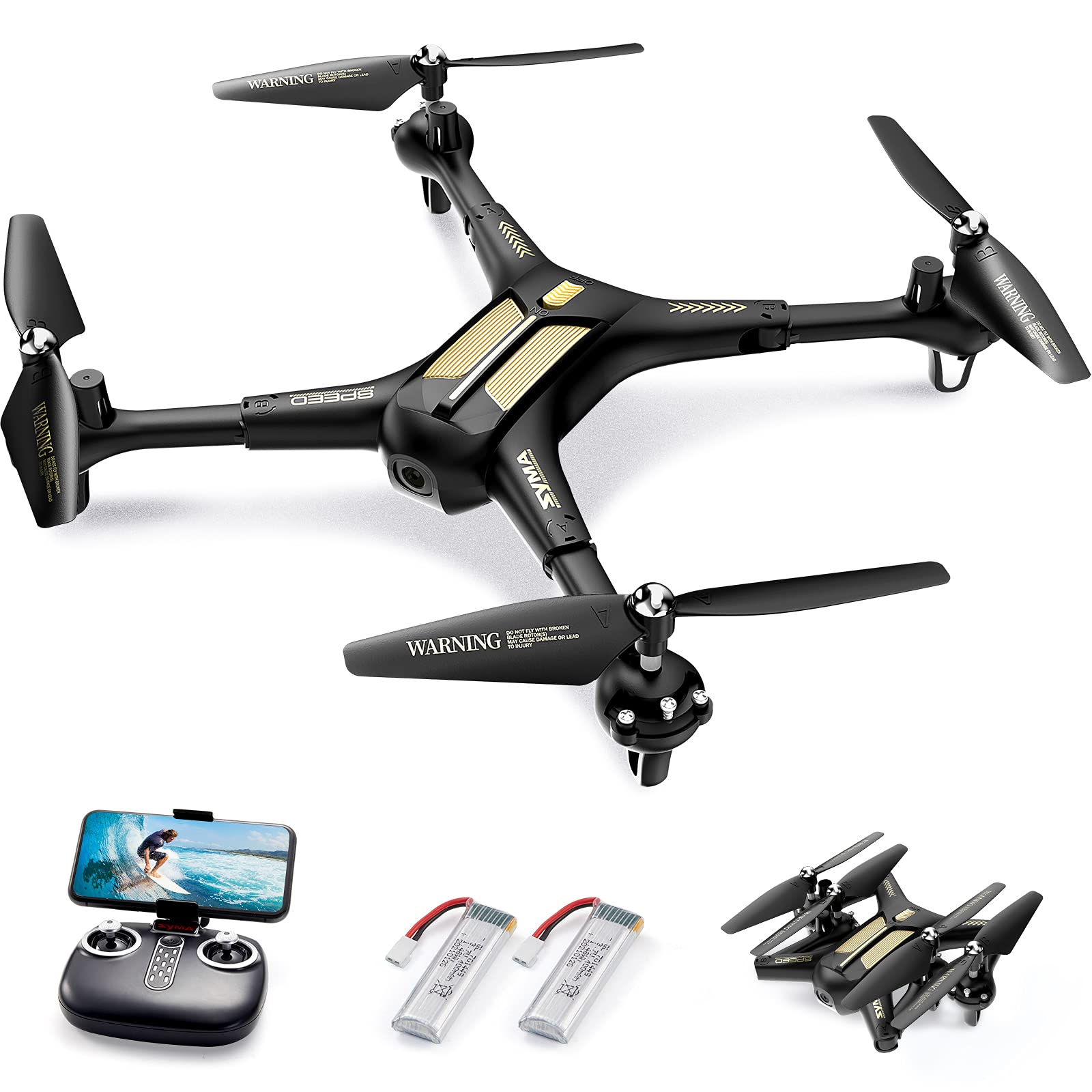 Foto 1 | Drone Syma X600w Plegable Con Cámara 1080p, 2 Baterías, 24 Minutos - Venta Internacional.