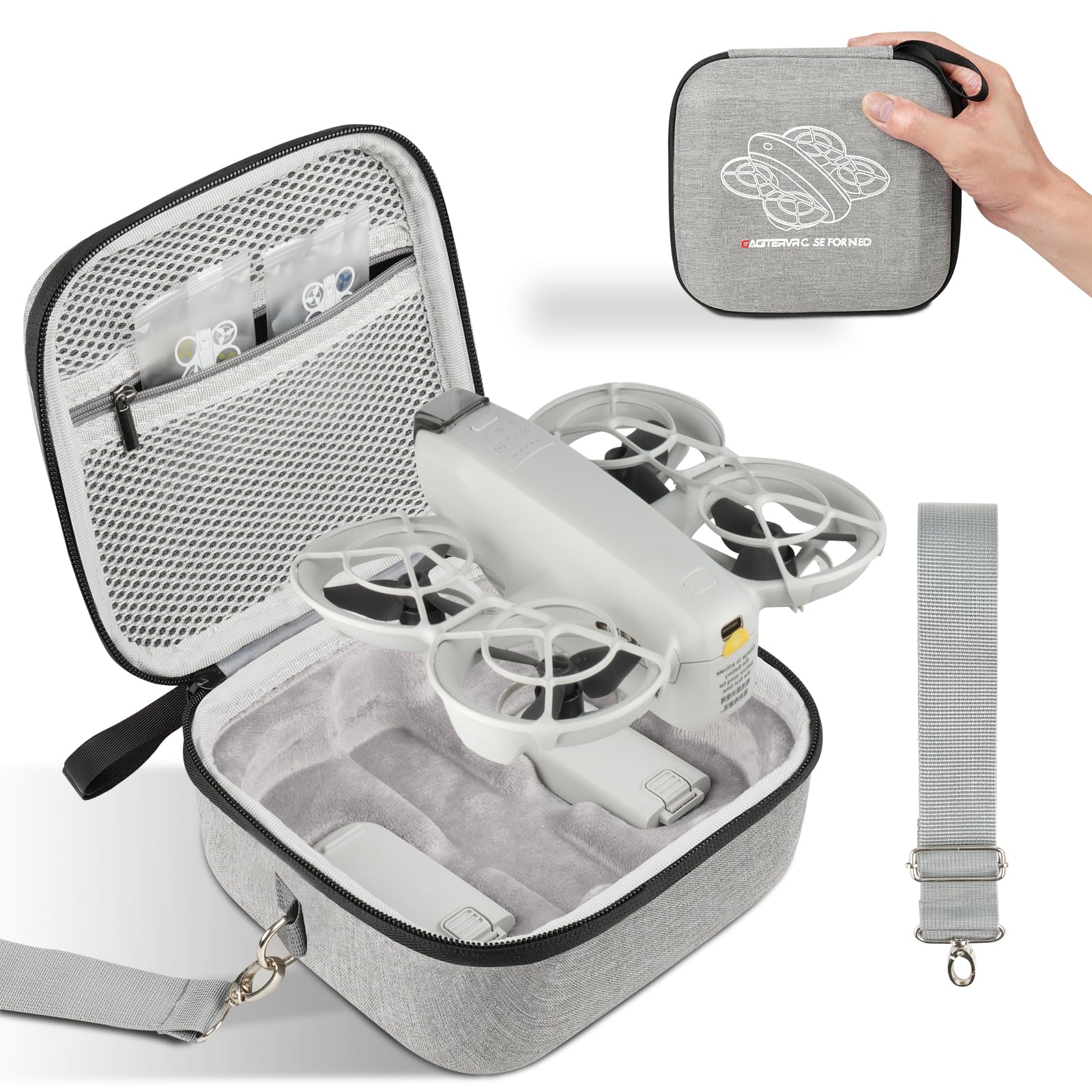 Funda De Transporte Gagitervr N2 Small Neo Para Dji Neo Drone Grey - Venta Internacional.