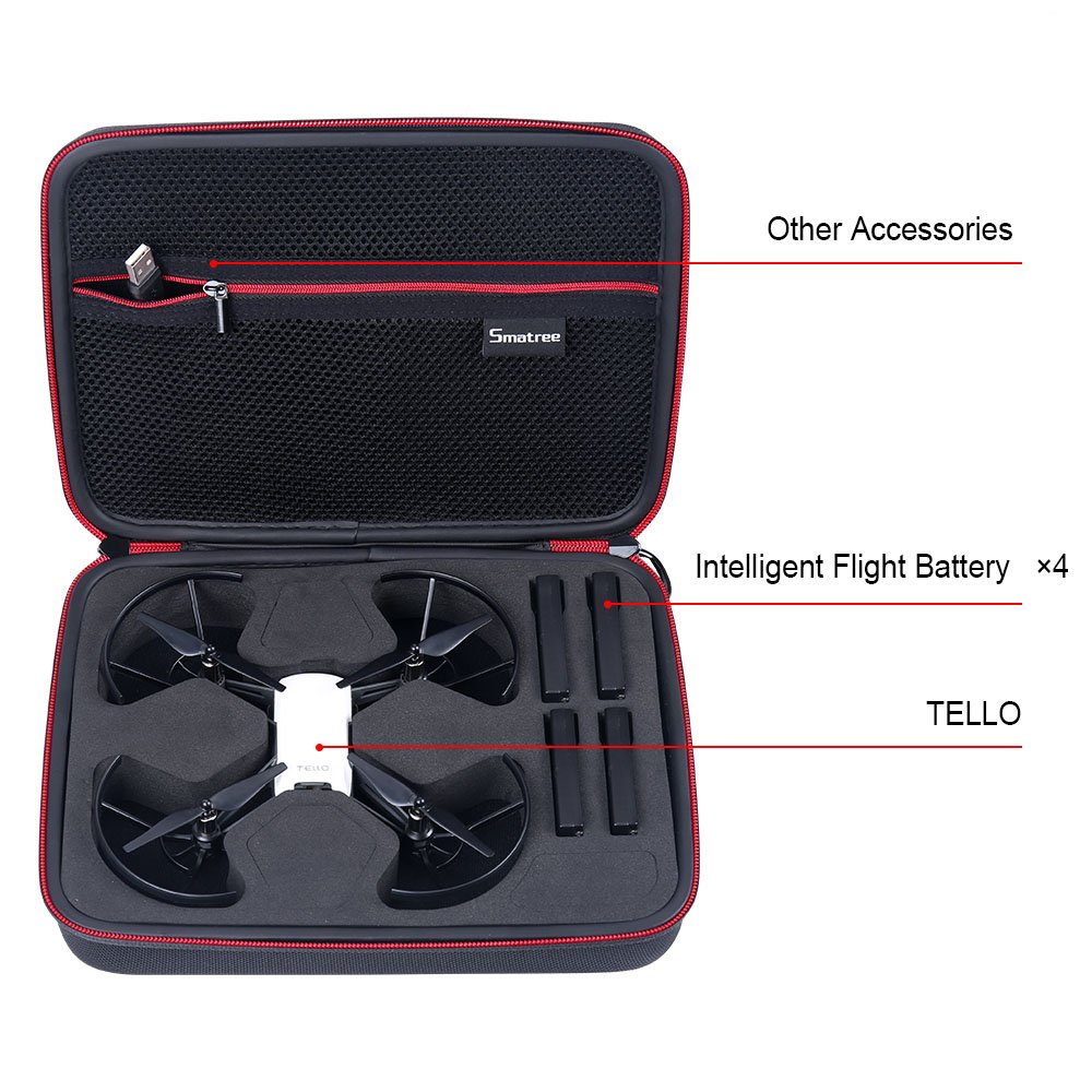 Foto 3 pulgar | Funda De Transporte Smatree Para Dron Dji Tello Con 4 Baterías De Vuelo - Venta Internacional.