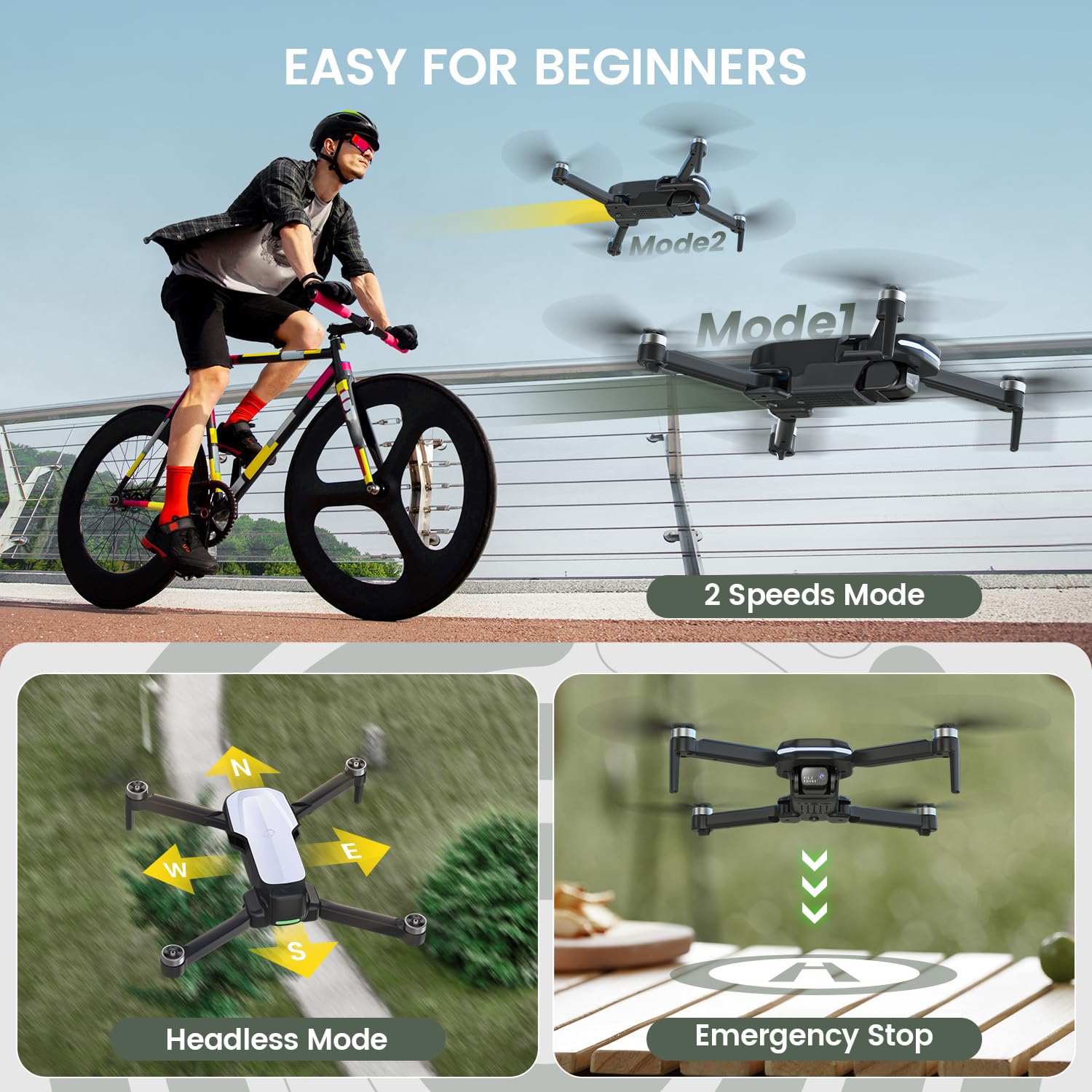Foto 6 pulgar | Drone Fpv Holy Stone Hs280d Con Cámara Hd 1080p Para Principiantes - Venta Internacional.