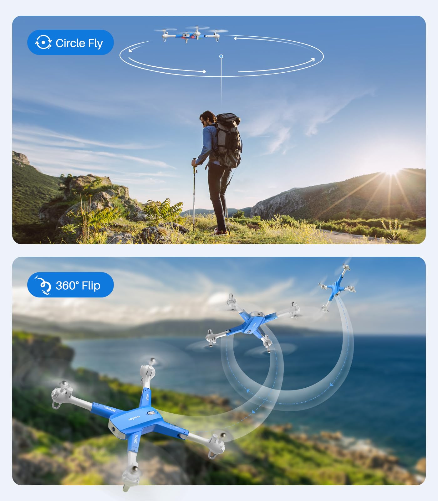 Foto 6 | Drone Syma X800w Con Cámara 1080p, Retención De Altitud, 2 Baterías - Venta Internacional.