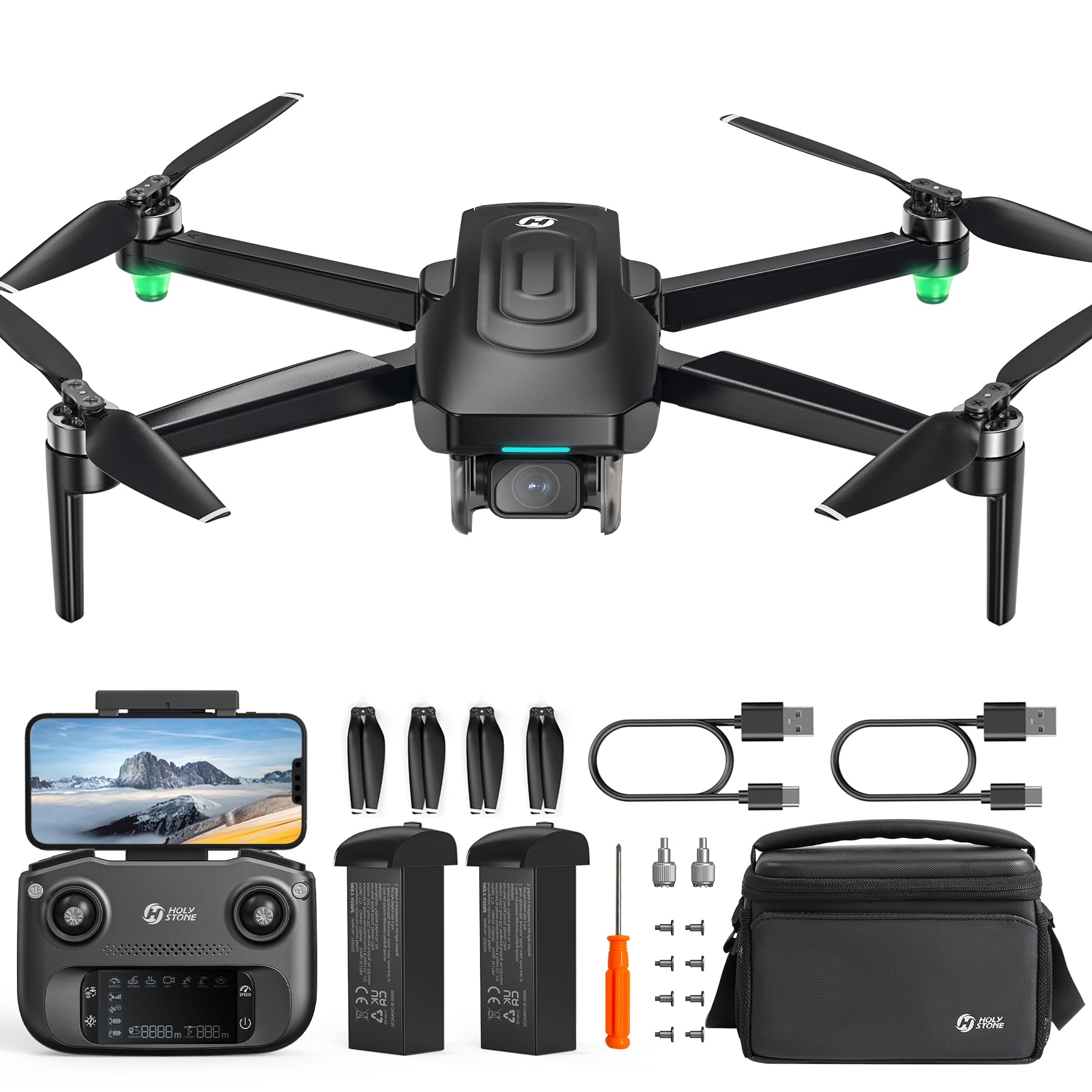 Foto 2 pulgar | Drone Holy Stone Hs175g Gps Con Cámara Eis 4k Para Adultos - Venta Internacional.