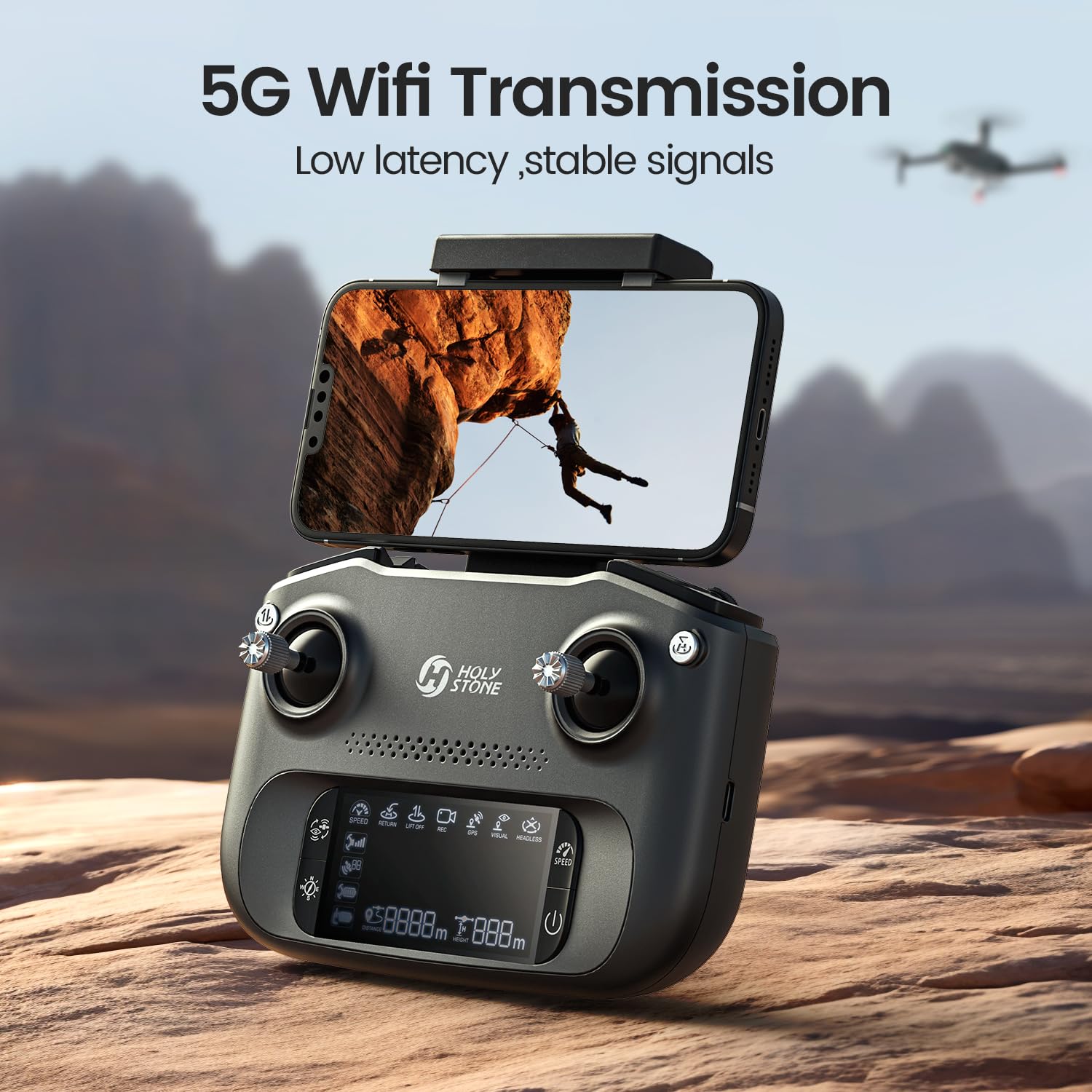 Foto 4 pulgar | Drone Holy Stone Hs175g Gps Con Cámara Eis 4k Para Adultos - Venta Internacional.