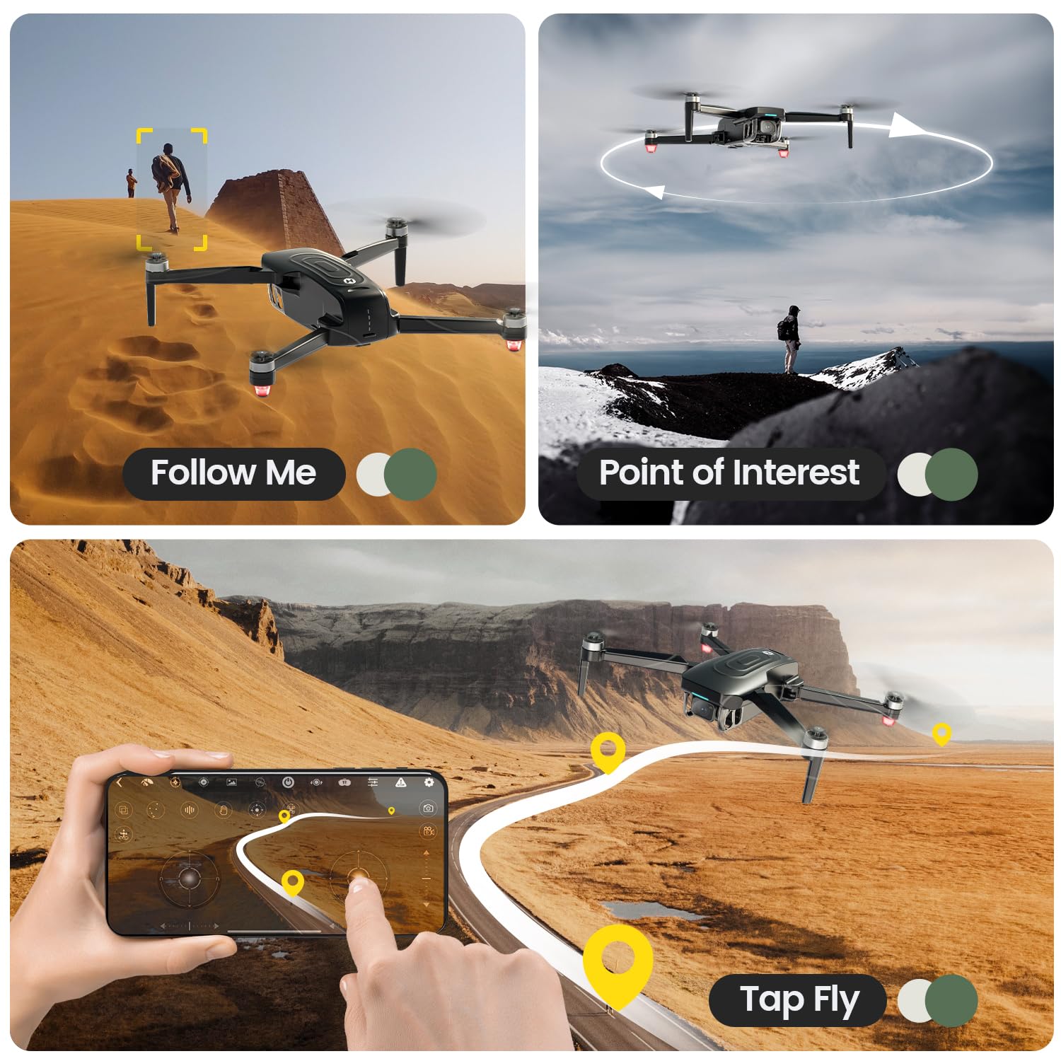 Foto 7 | Drone Holy Stone Hs175g Gps Con Cámara Eis 4k Para Adultos - Venta Internacional.