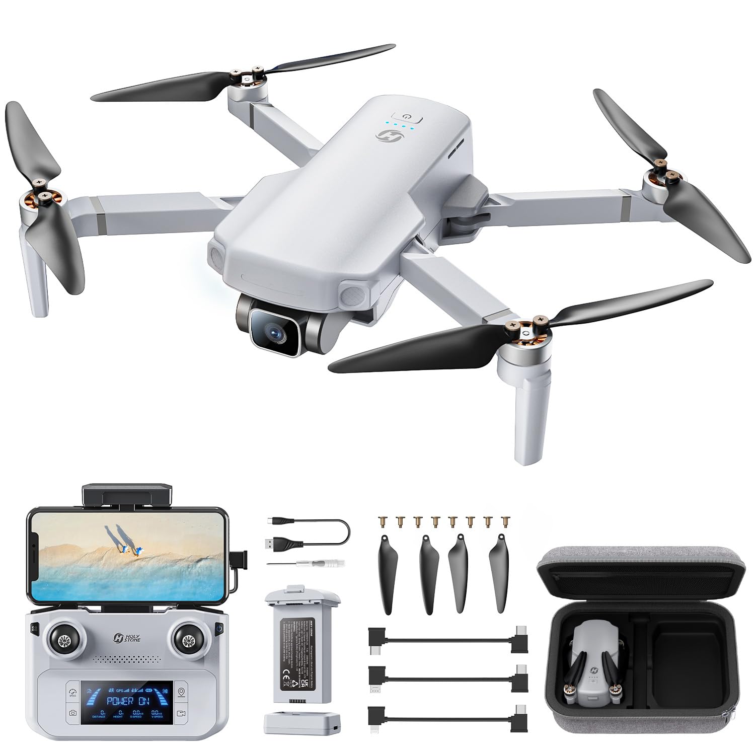 Drone Holy Stone Hs360e Gps Eis Con Cámara 4k Para Adultos 249 G - Venta Internacional.