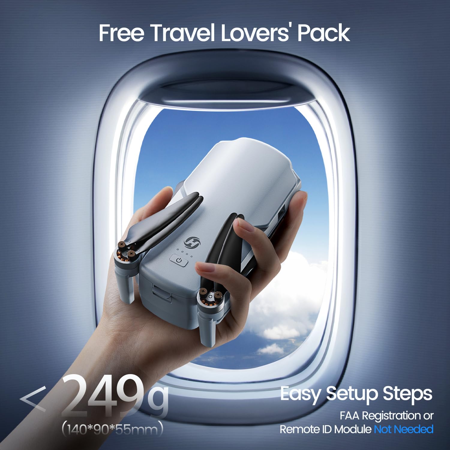 Foto 3 | Drone Holy Stone Hs360e Gps Eis Con Cámara 4k Para Adultos 249 G - Venta Internacional.