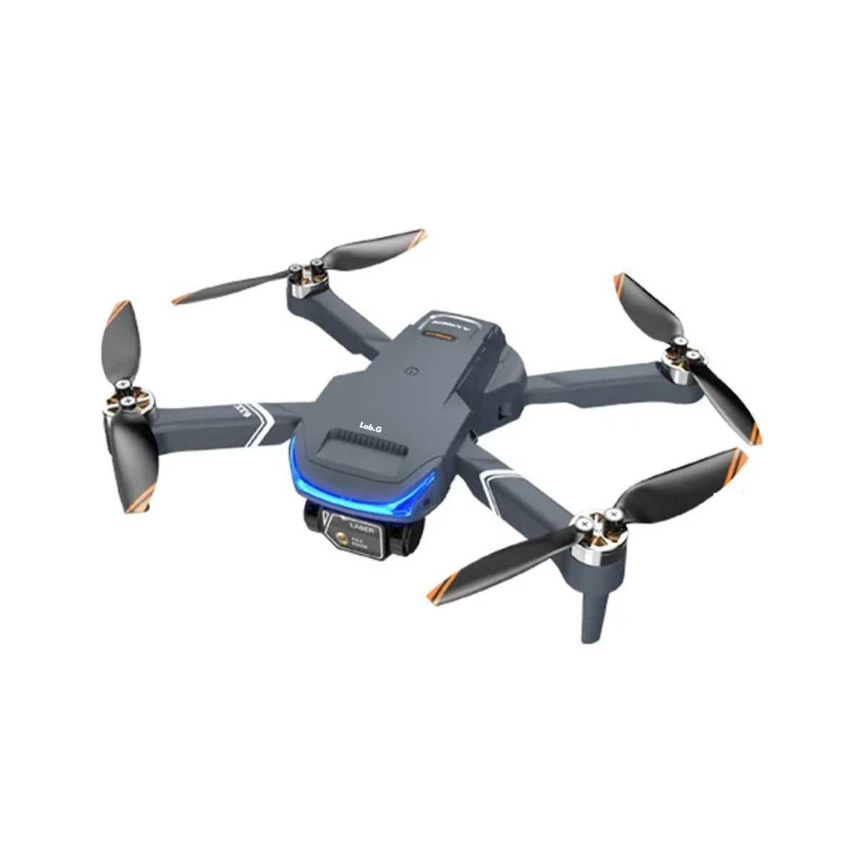 Dron Cuadricóptero Xt9 A Control Remoto C/cámara 4k Hd Lab.g Gris