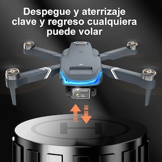 Foto 2 | Dron Cuadricóptero Xt9 A Control Remoto C/cámara 4k Hd Lab.g Gris