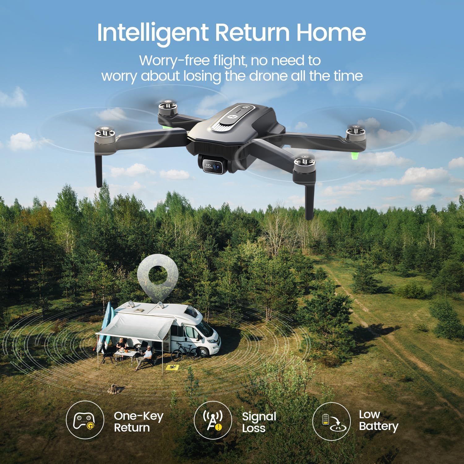 Foto 7 pulgar | Drone Holy Stone Hs460 Gps Con Cámara 4k Para Adultos - Venta Internacional.