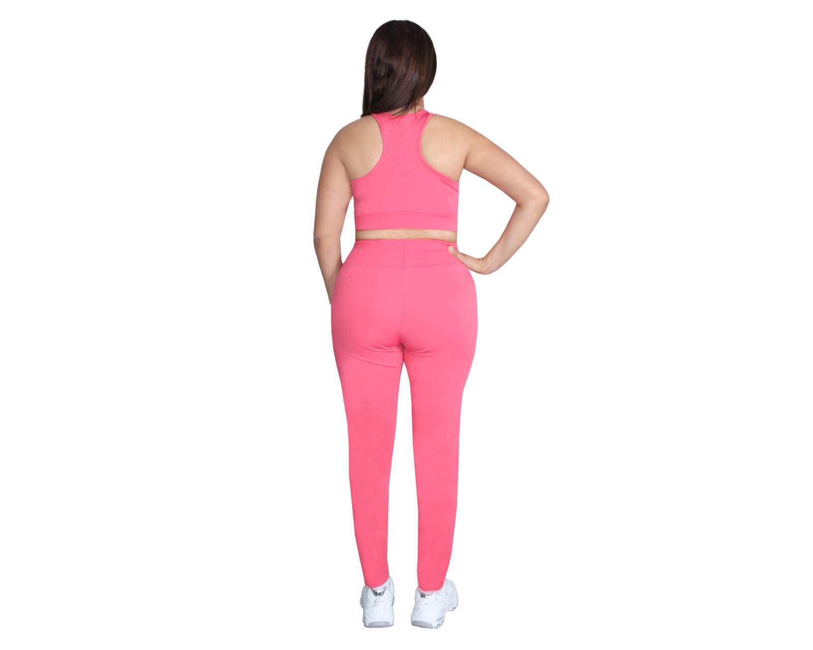 Foto 4 pulgar | Conjunto Deportivo Ocean Point De 3 Piezas Para Mujer - Top, Leggings Y Short