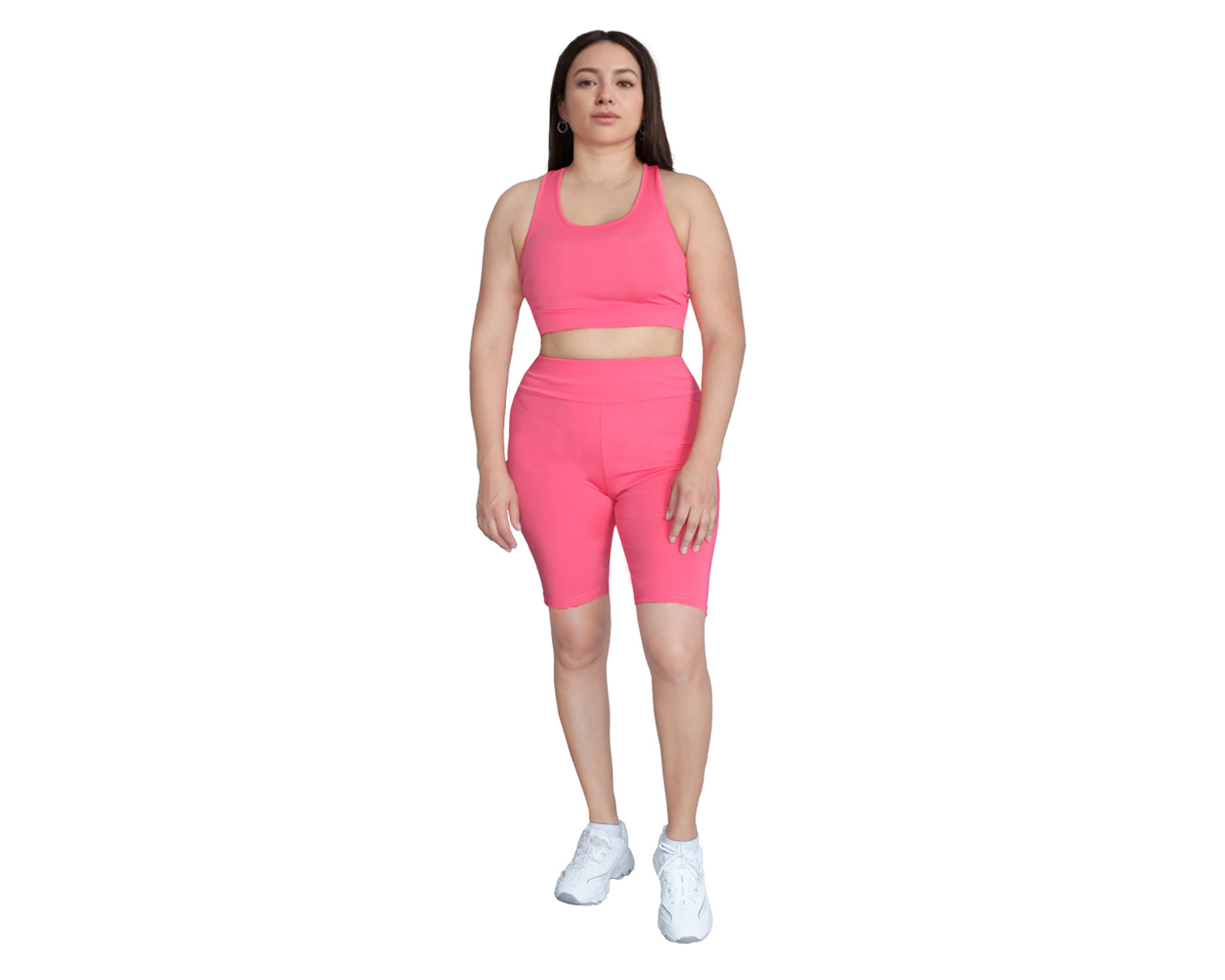 Foto 5 pulgar | Conjunto Deportivo Ocean Point De 3 Piezas Para Mujer - Top, Leggings Y Short