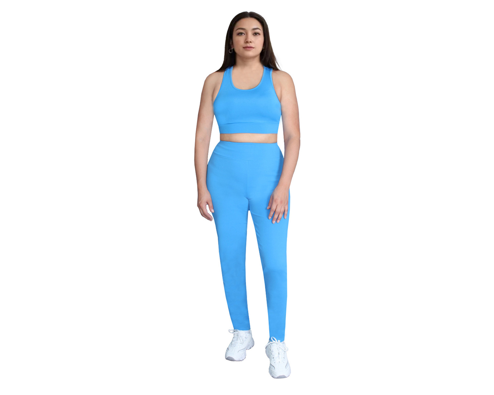 Foto 3 pulgar | Conjunto Deportivo Ocean Point De 3 Piezas Para Mujer - Top, Leggings Y Short