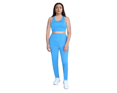 Foto 2 | Conjunto Deportivo Ocean Point De 3 Piezas Para Mujer - Top, Leggings Y Short