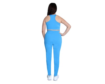 Foto 3 | Conjunto Deportivo Ocean Point De 3 Piezas Para Mujer - Top, Leggings Y Short