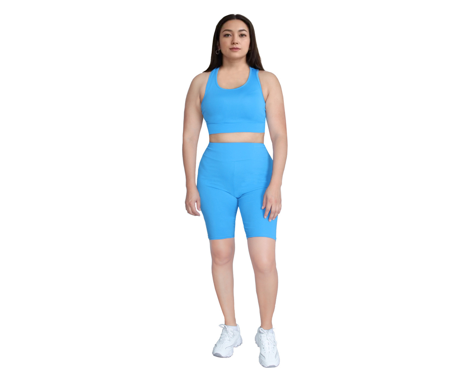 Foto 5 pulgar | Conjunto Deportivo Ocean Point De 3 Piezas Para Mujer - Top, Leggings Y Short