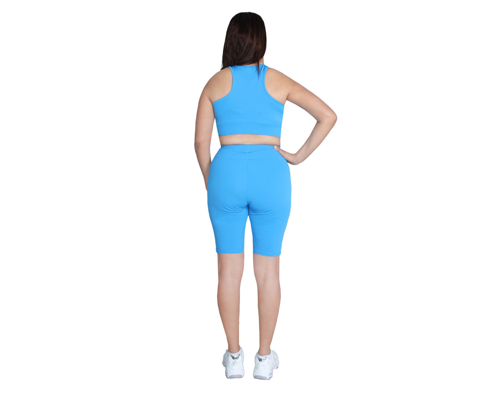 Foto 6 pulgar | Conjunto Deportivo Ocean Point De 3 Piezas Para Mujer - Top, Leggings Y Short
